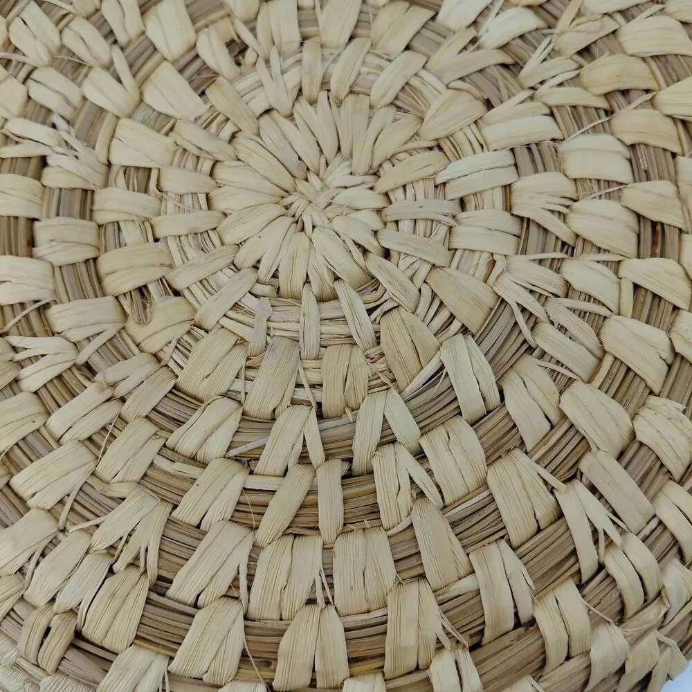 Tohono O'odham Papago  Woven Grass Basket Tray 7.5